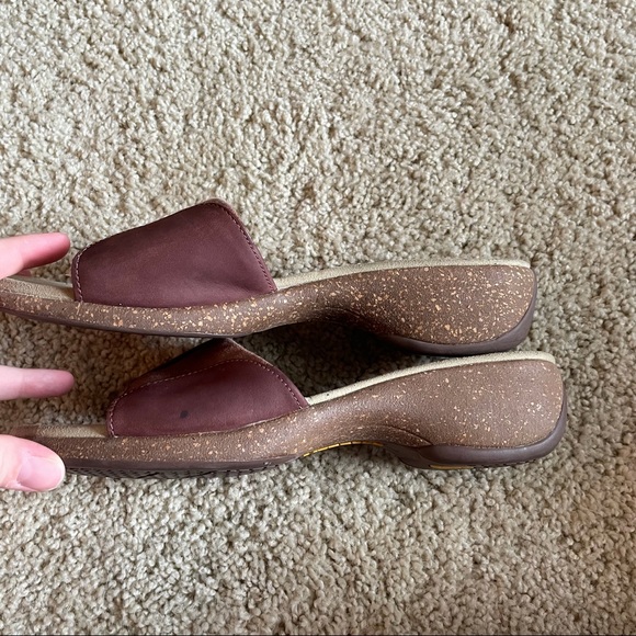 Merrell Dark Spice Sundial Wedge Sandals Size 10 Summer Casual Slip On Flip Flop - Picture 6 of 15